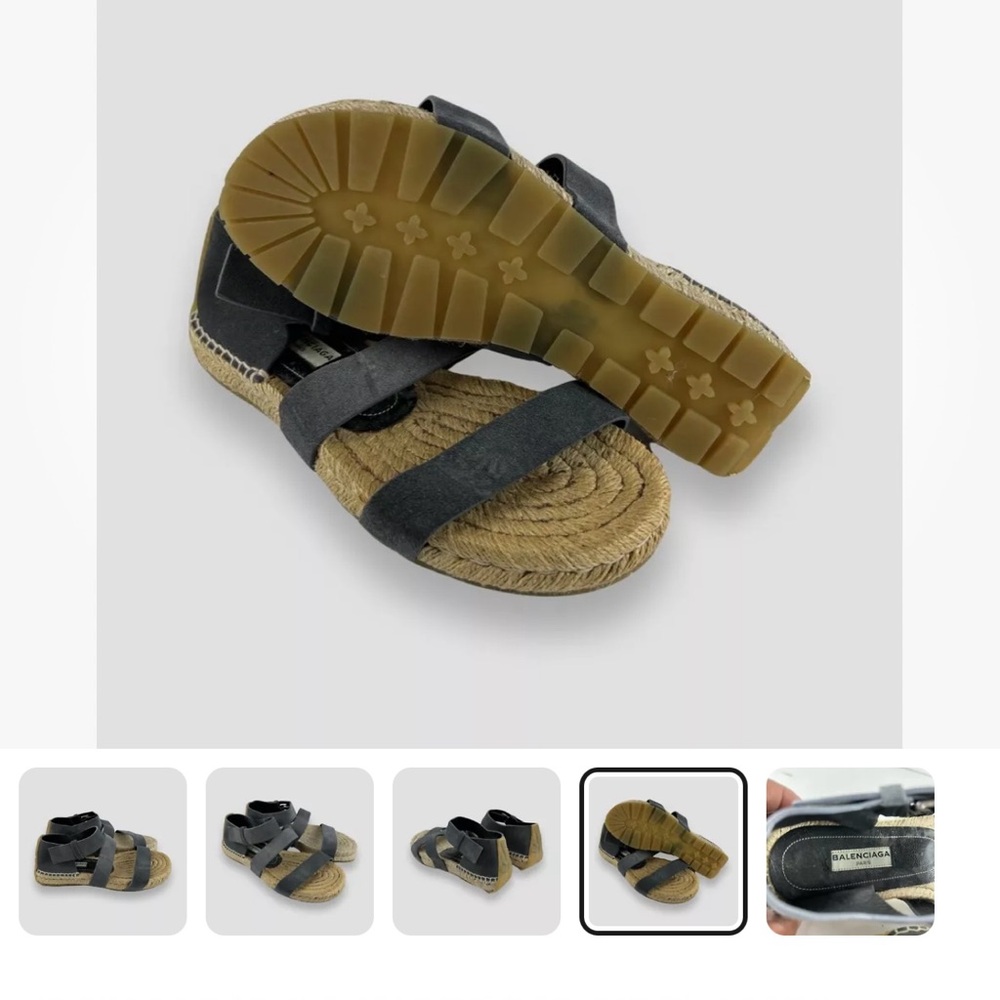 Balenciaga sandles espadrille, one time wear. Fits like a 5 1/2…